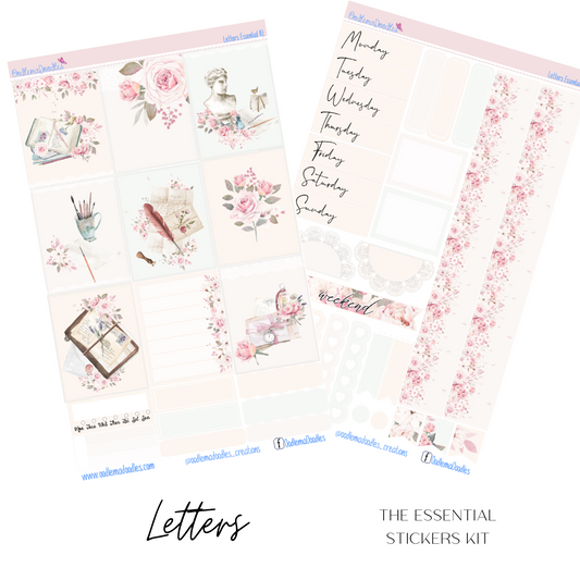 Letters Essential Planner Sticker Kit