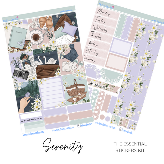 Serenity Essential Planner Sticker Kit