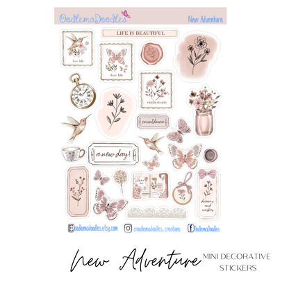 New Adventure Mini Decorative Stickers