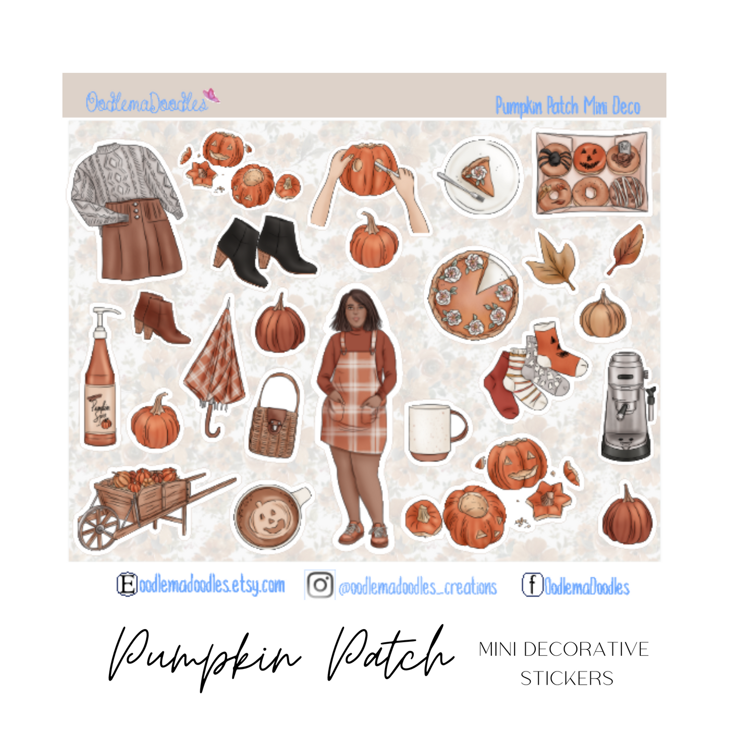 Pumpkin Patch Mini Decorative Stickers