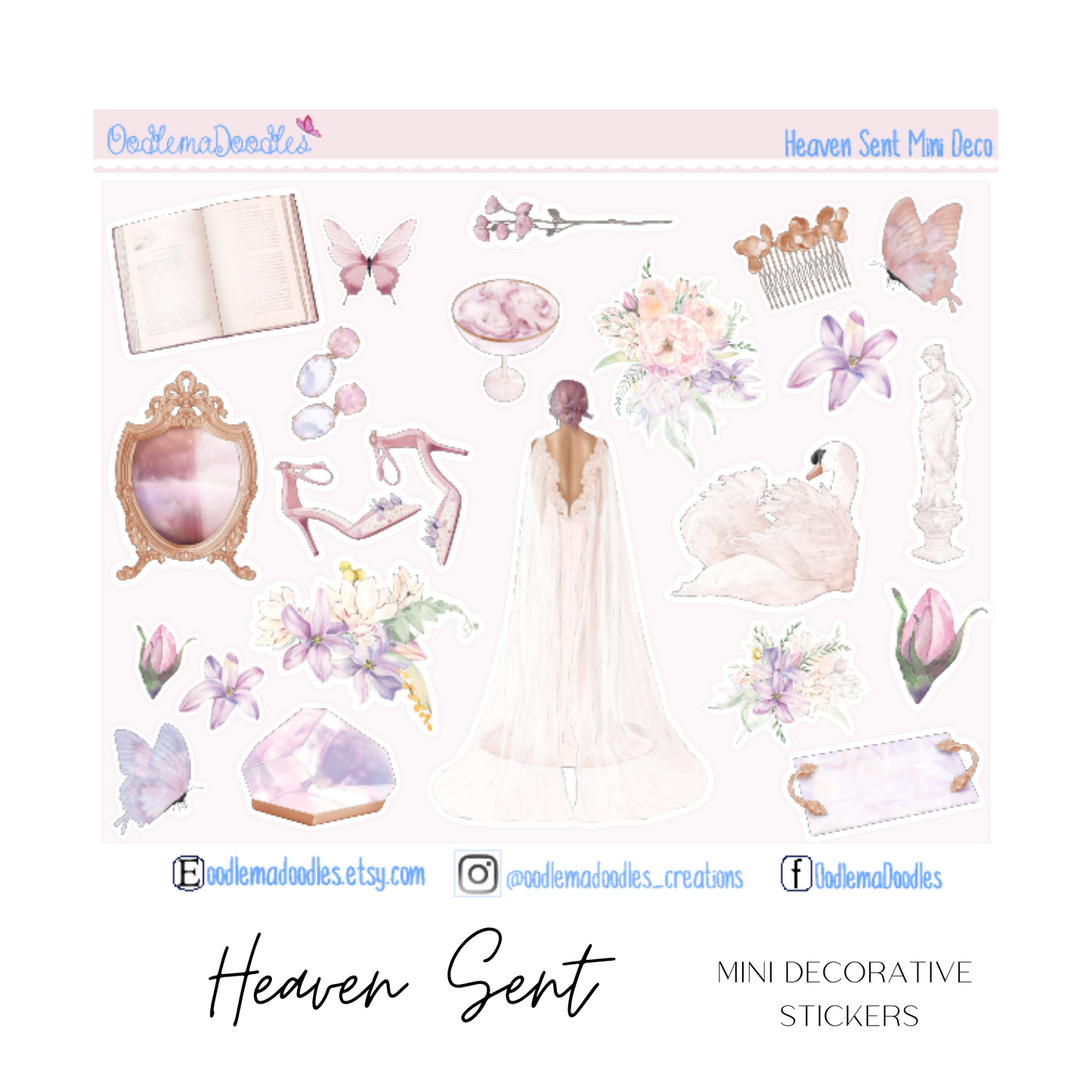 Heaven Sent Mini Decorative Stickers