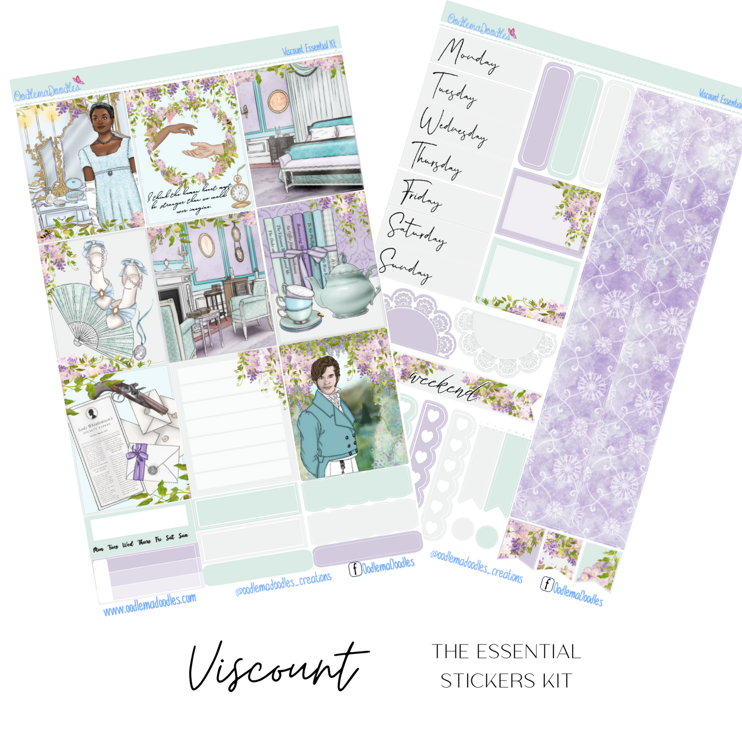 Viscount Essential Planner Sticker Kit