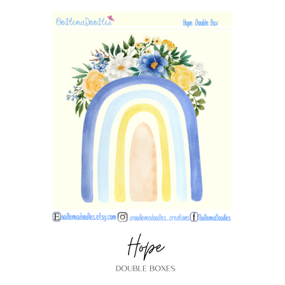 Hope Decorative Double Box Sticker