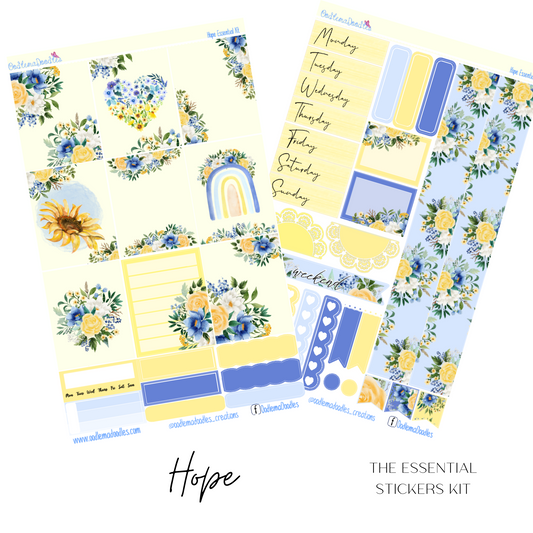 Hope Essential Planner Sticker Kit