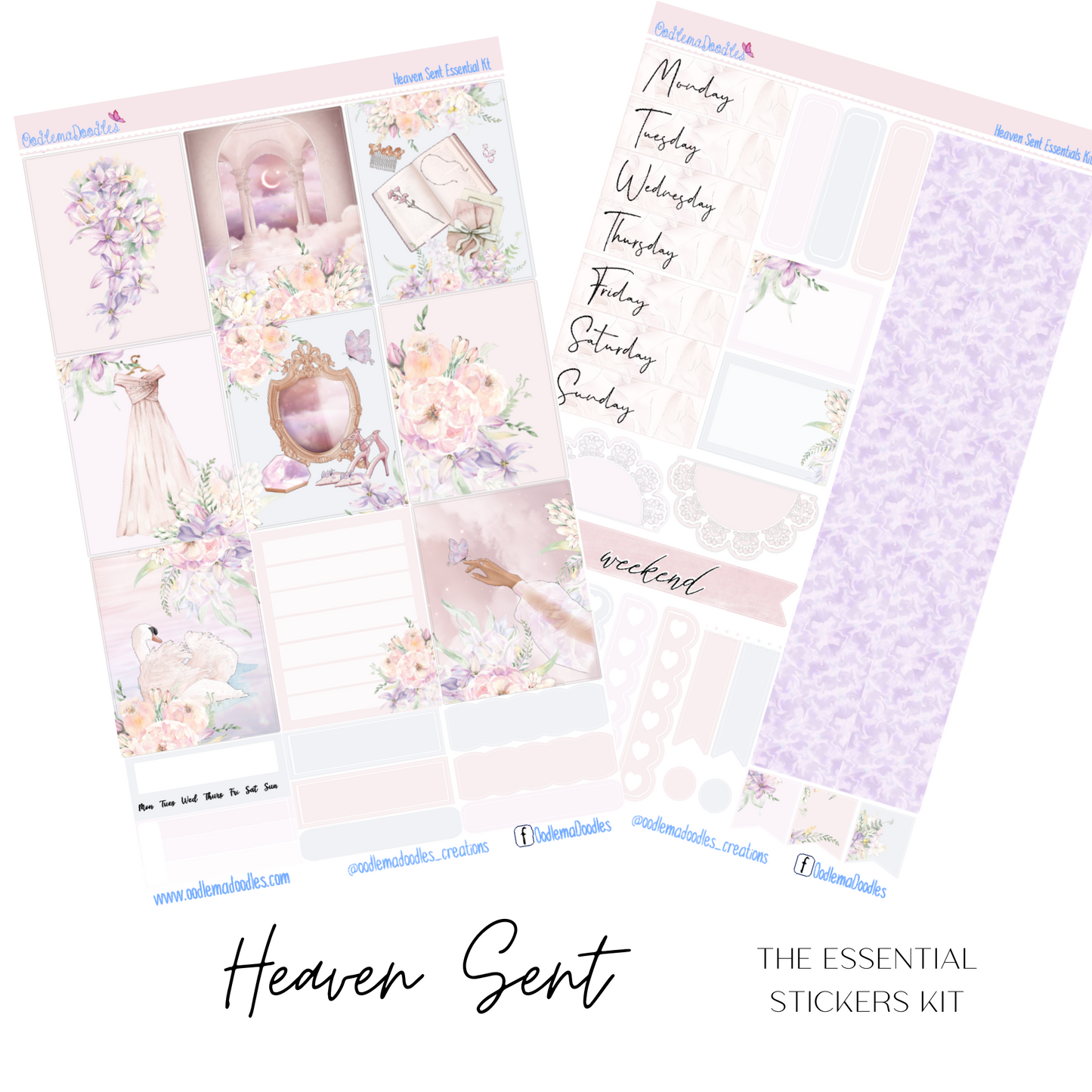 Heaven Sent Essential Planner Sticker Kit