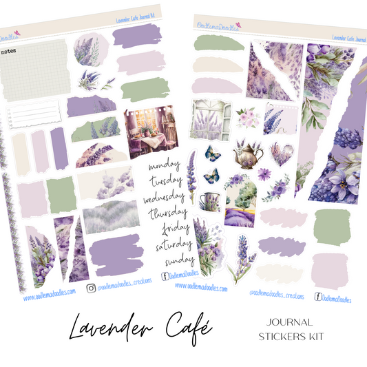 Lavender Cafe Journal Set