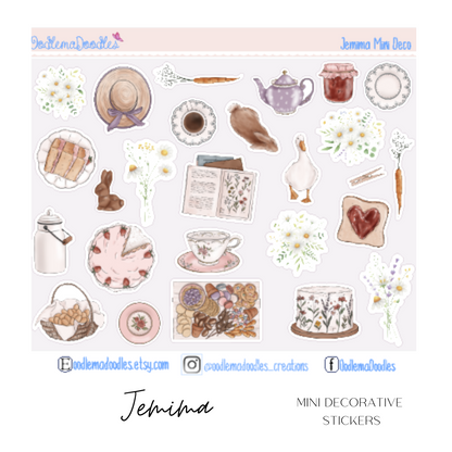 Jemima Mini Decorative Stickers