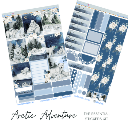 Arctic Adventure Essential Planner Sticker Kit - oodlemadoodles