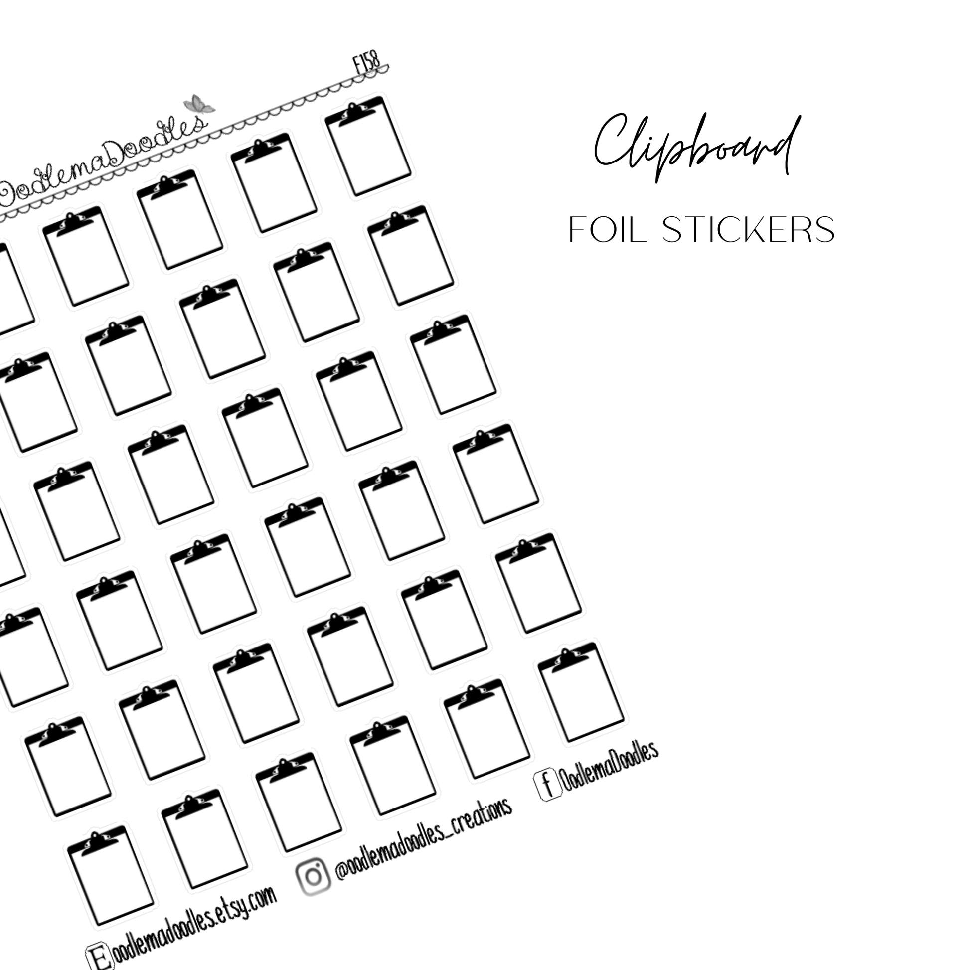 Clipboard Stickers - oodlemadoodles