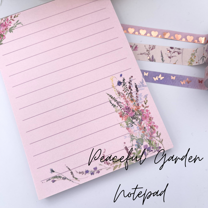 Peaceful Garden A6 Notepad