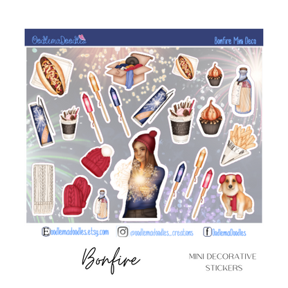 Bonfire Mini Decorative Stickers