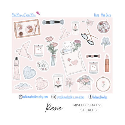 Rene Mini Decorative Stickers