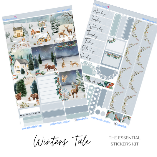 Winters Tale Essential Planner Sticker Kit
