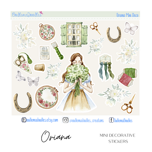 Oriana Mini Decorative Stickers