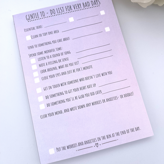 Gentle To Do List Notepad