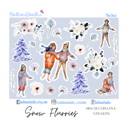 Snow Flurries Decorative Stickers