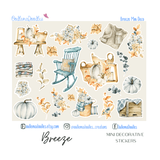 Breeze Decorative Stickers - oodlemadoodles