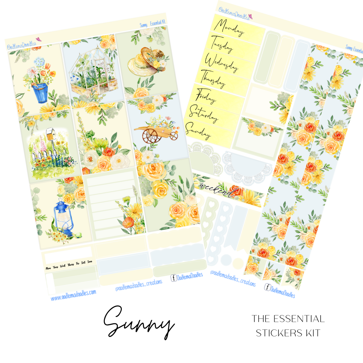 Sunny Essential Planner Sticker Kit