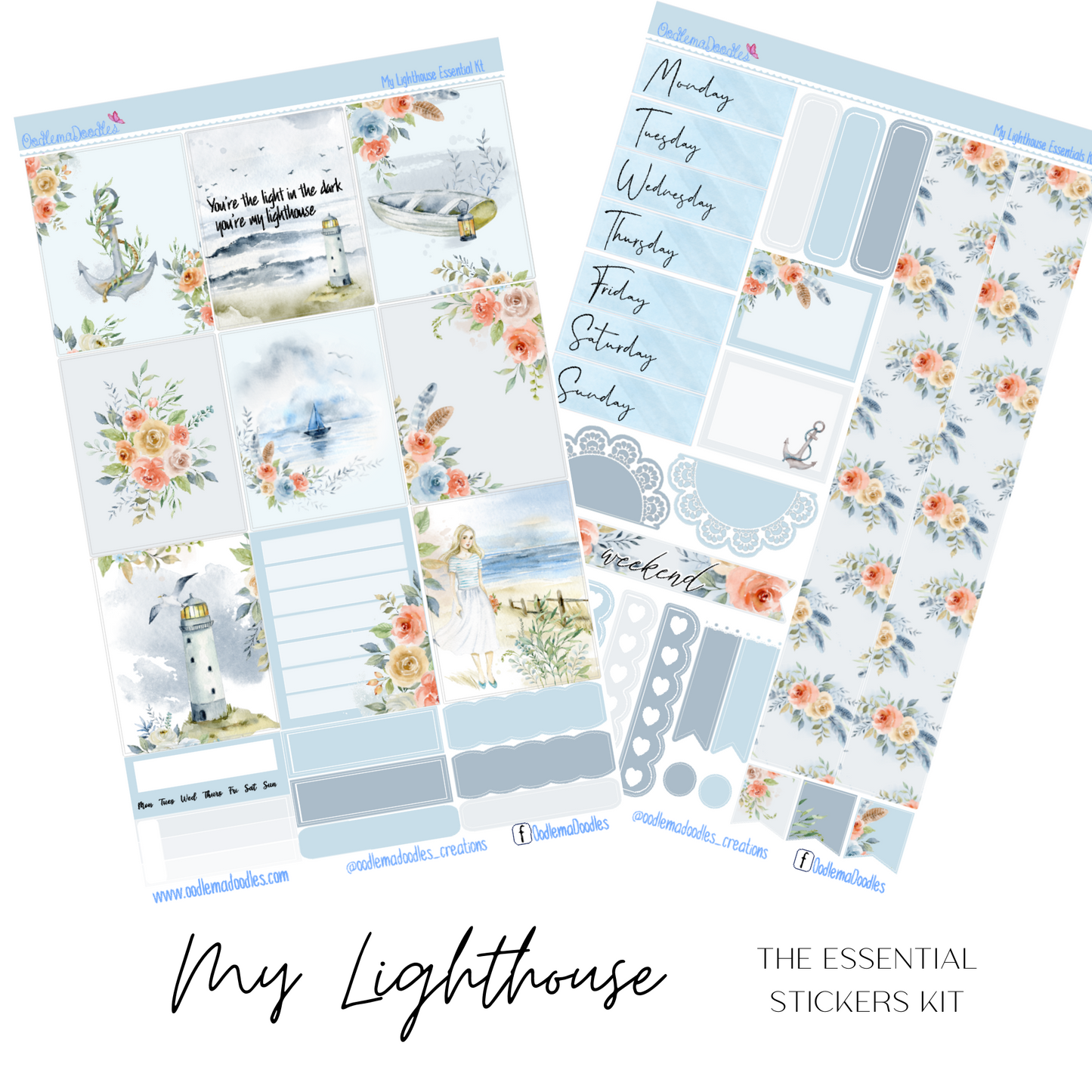 My Lighthouse Essential Planner Sticker Kit