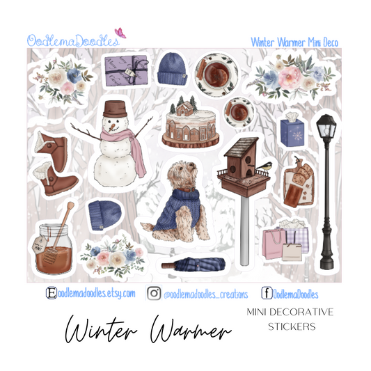 Winter Warmer Decorative Stickers