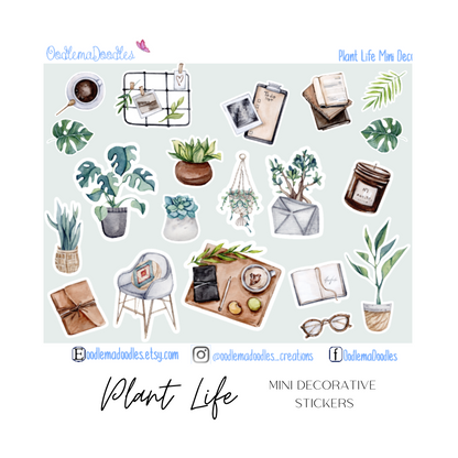 Plant Life Mini Decorative Stickers