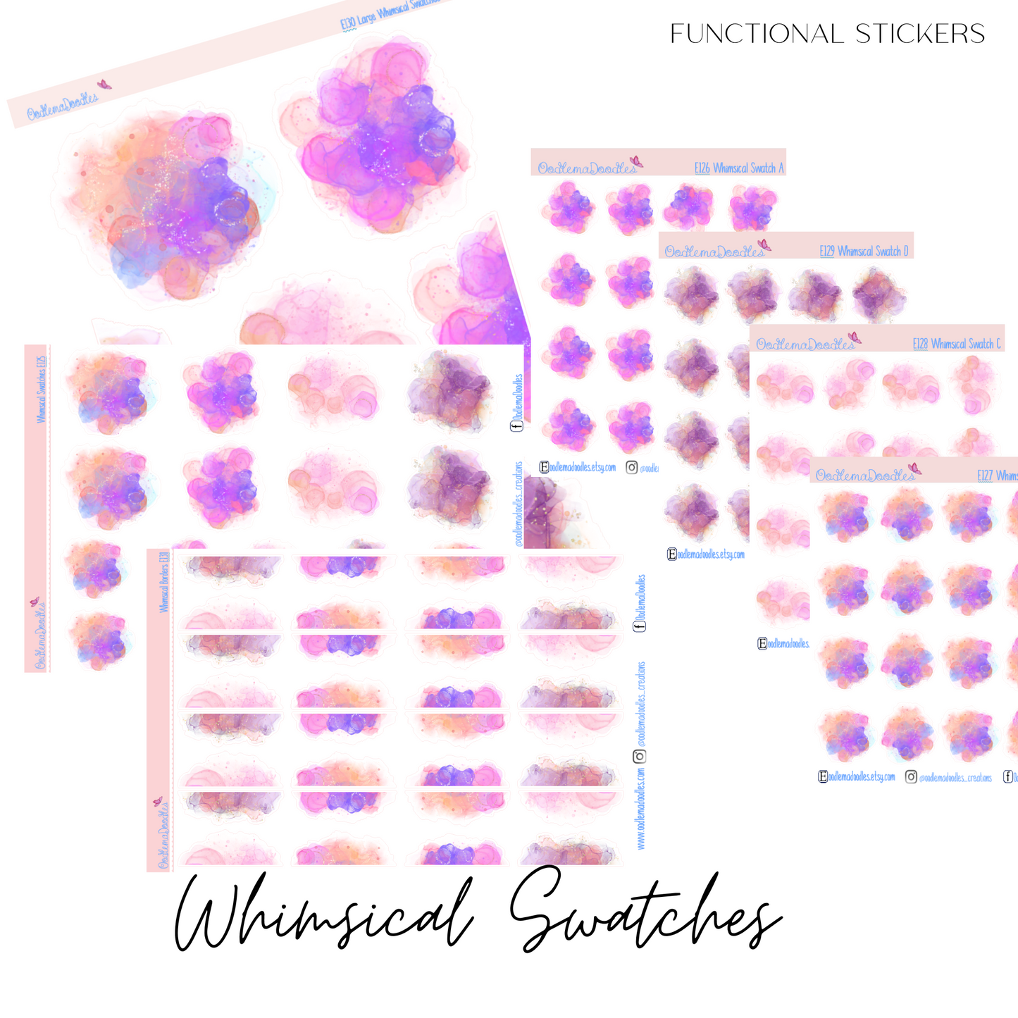 Whimsical Watercolour Swatches