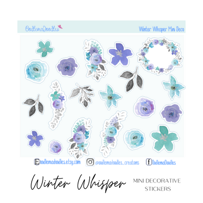 Winter Whisper Mini Decorative Stickers