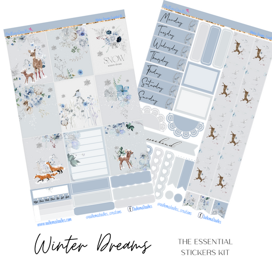 Winter Dreams Essential Planner Sticker Kit