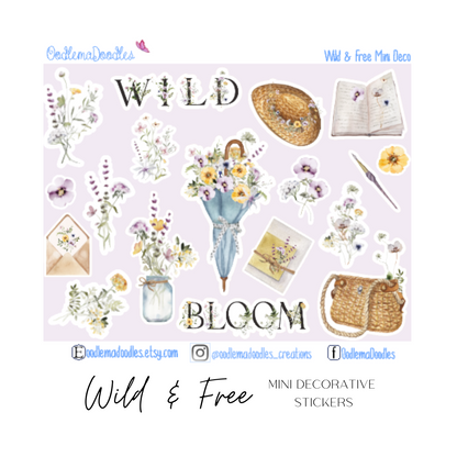 Wild & Free Mini Decorative Stickers