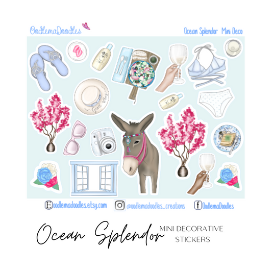 Ocean Splendor Mini Decorative Stickers