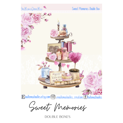 Sweet Memories Decorative Double Box Sticker