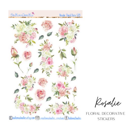Rosalie Floral Decorative Stickers