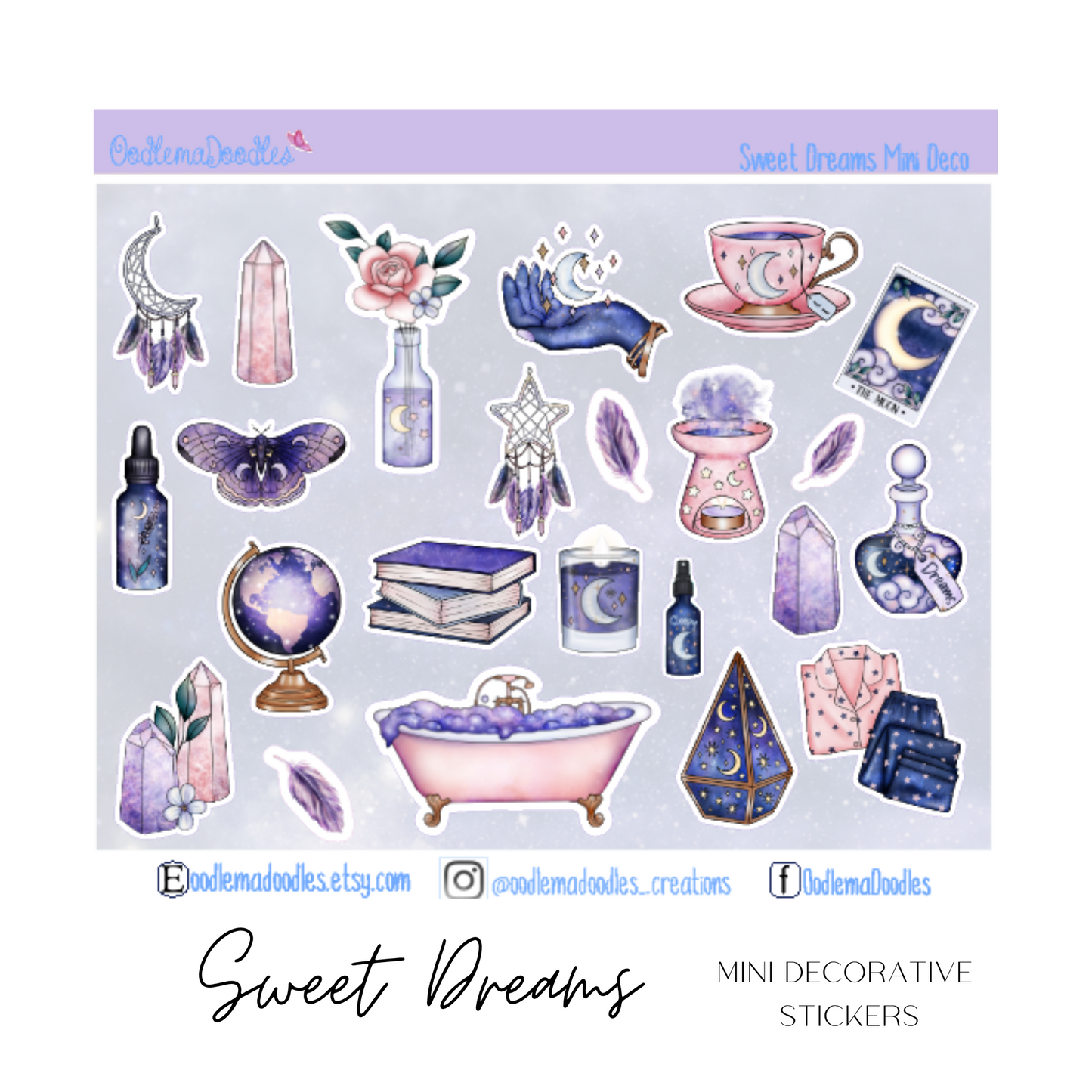 Sweet Dreams Mini Decorative Stickers