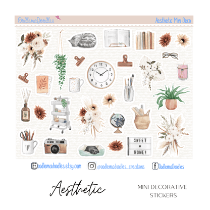 Aesthetic Mini Decorative Stickers - oodlemadoodles