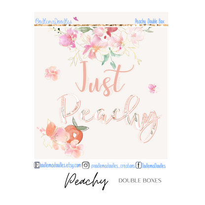 Peachy Decorative Double Box Sticker