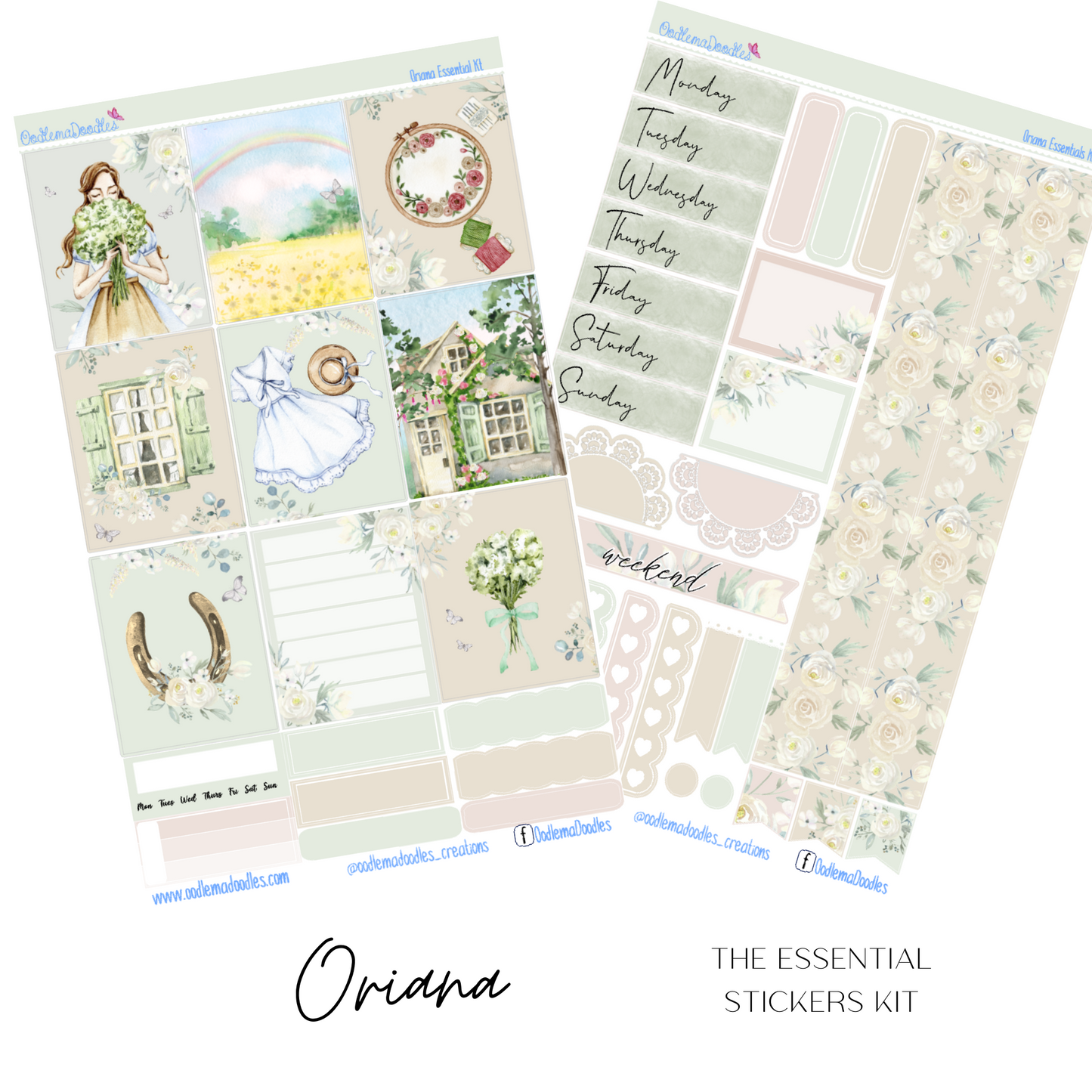 Oriana Essential Planner Sticker Kit