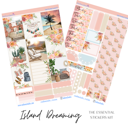 Island Dreaming Essential Planner Sticker Kit