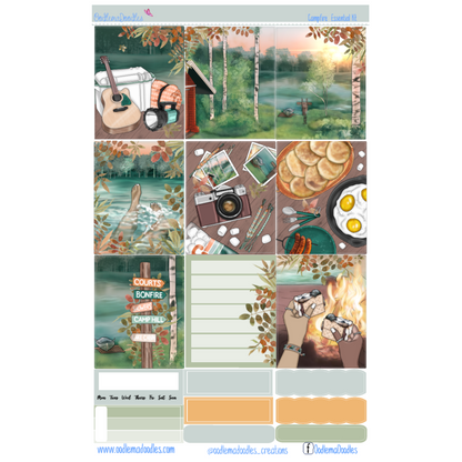 Campfire Essential Planner Sticker Kit