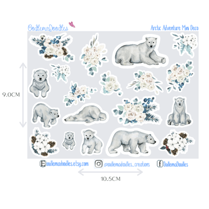 Arctic Adventure Decorative Stickers - oodlemadoodles