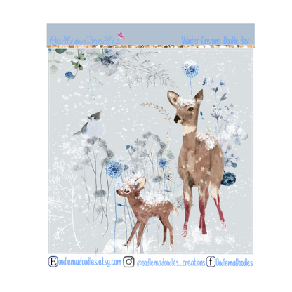 Winter Dreams Decorative Double Box Sticker