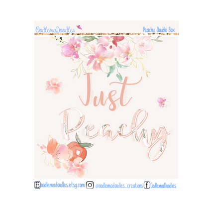 Peachy Decorative Double Box Sticker