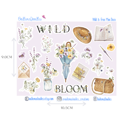 Wild & Free Mini Decorative Stickers