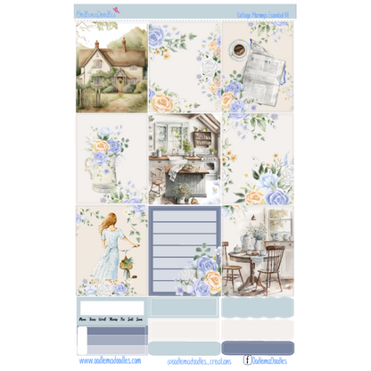 Cottage Mornings Essential Planner Sticker Kit