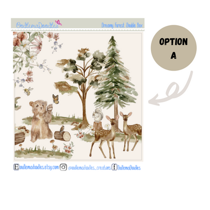 Dreamy Forest Decorative Double Box Sticker