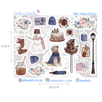 Winter Warmer Decorative Stickers