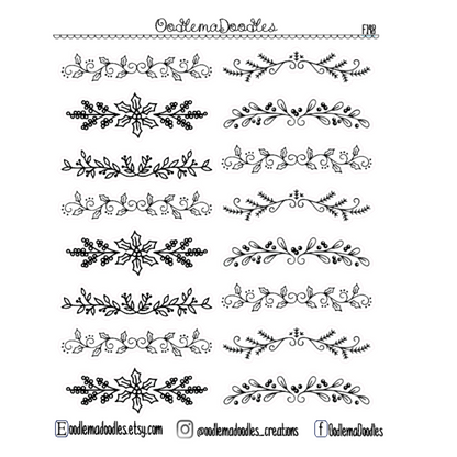 Foiled Christmas Flourishes