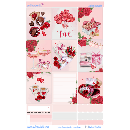 Love Love Essential Planner Sticker Kit