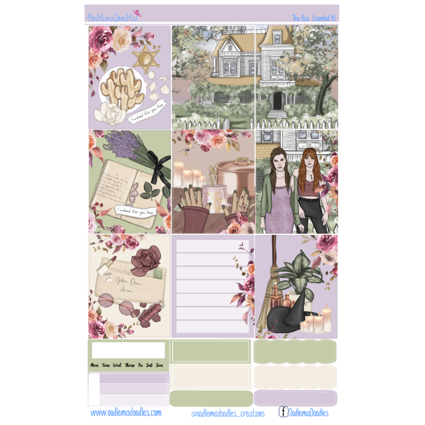 This Kiss Essential Planner Sticker Kit