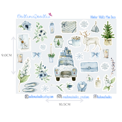 Winter Waltz Mini Decorative Stickers