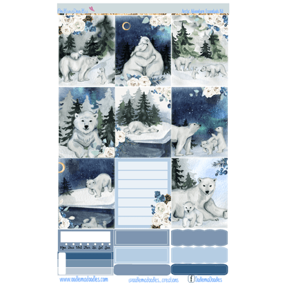 Arctic Adventure Essential Planner Sticker Kit - oodlemadoodles